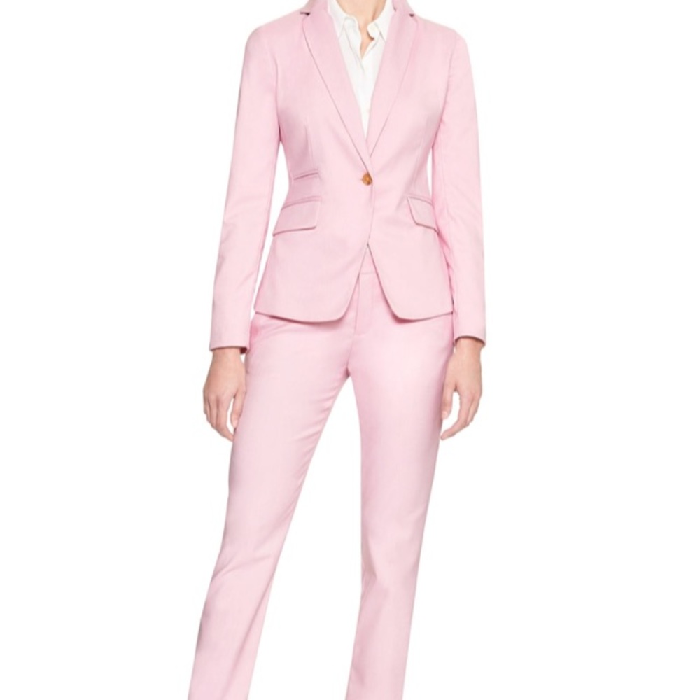 BANANA REPUBLIC Pink Twill Blazer NWT Sz.2P